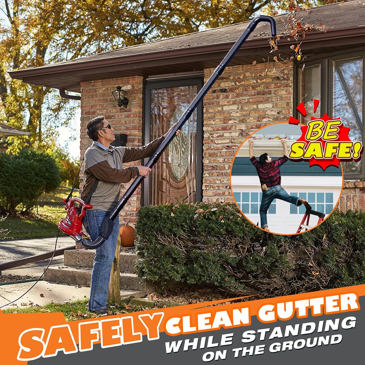 Sealegend Universal Gutter Cleaning Kit for Leaf Blowers with Vacuum Attachment X53111