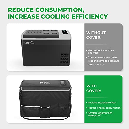 F40C4TMP Portable Refrigerator Freezer 12V Car Fridge for Truck RV Boat Camping O757413