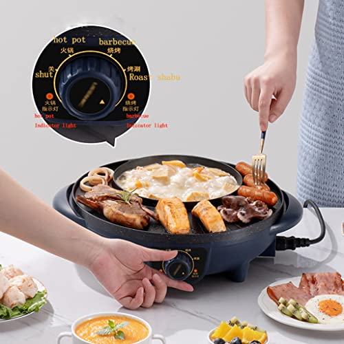 Hotpot Multi-function Shabu-bake Integrated Pot Non-stick Electric Skillet R625289