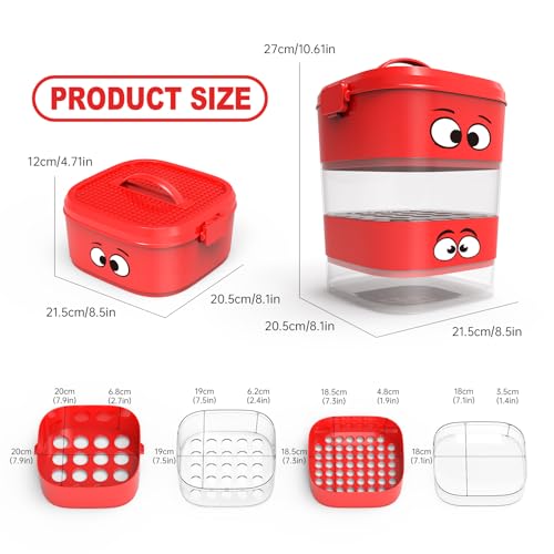 Toy Blocks Sorter Sifter, Portable Storage Brick Box for Lego Blocks F1191