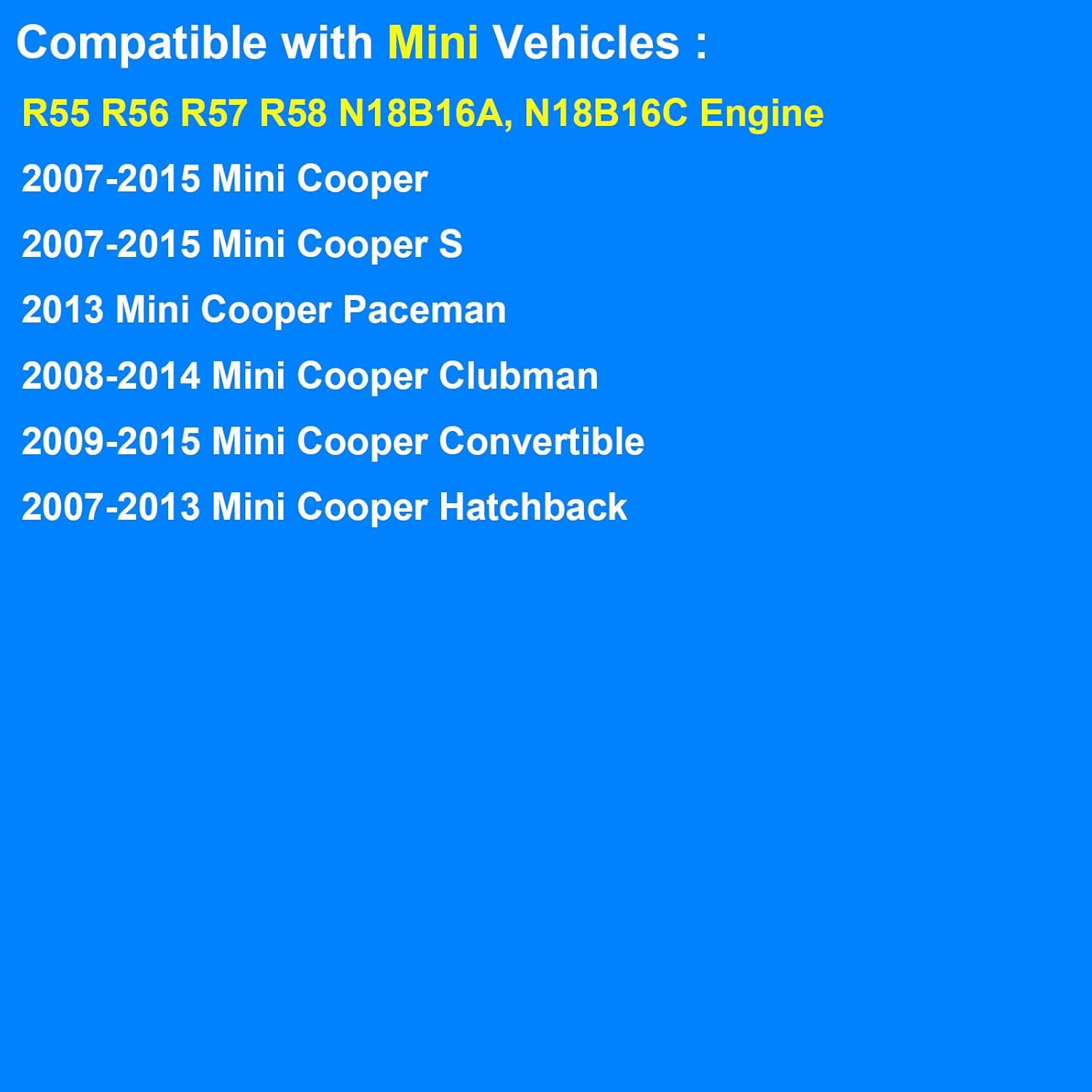 Fuel Filter Kit Compatible with Mini Cooper R55 R56 R57 R58 2007-2015 V37370