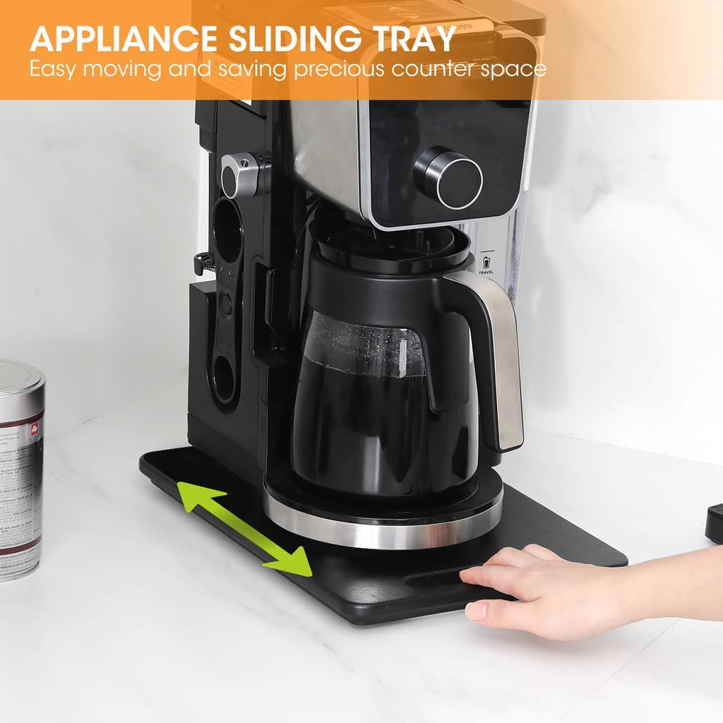 Aieve Wooden Appliance Slider with Wheels for Kitchen Countertop T693171