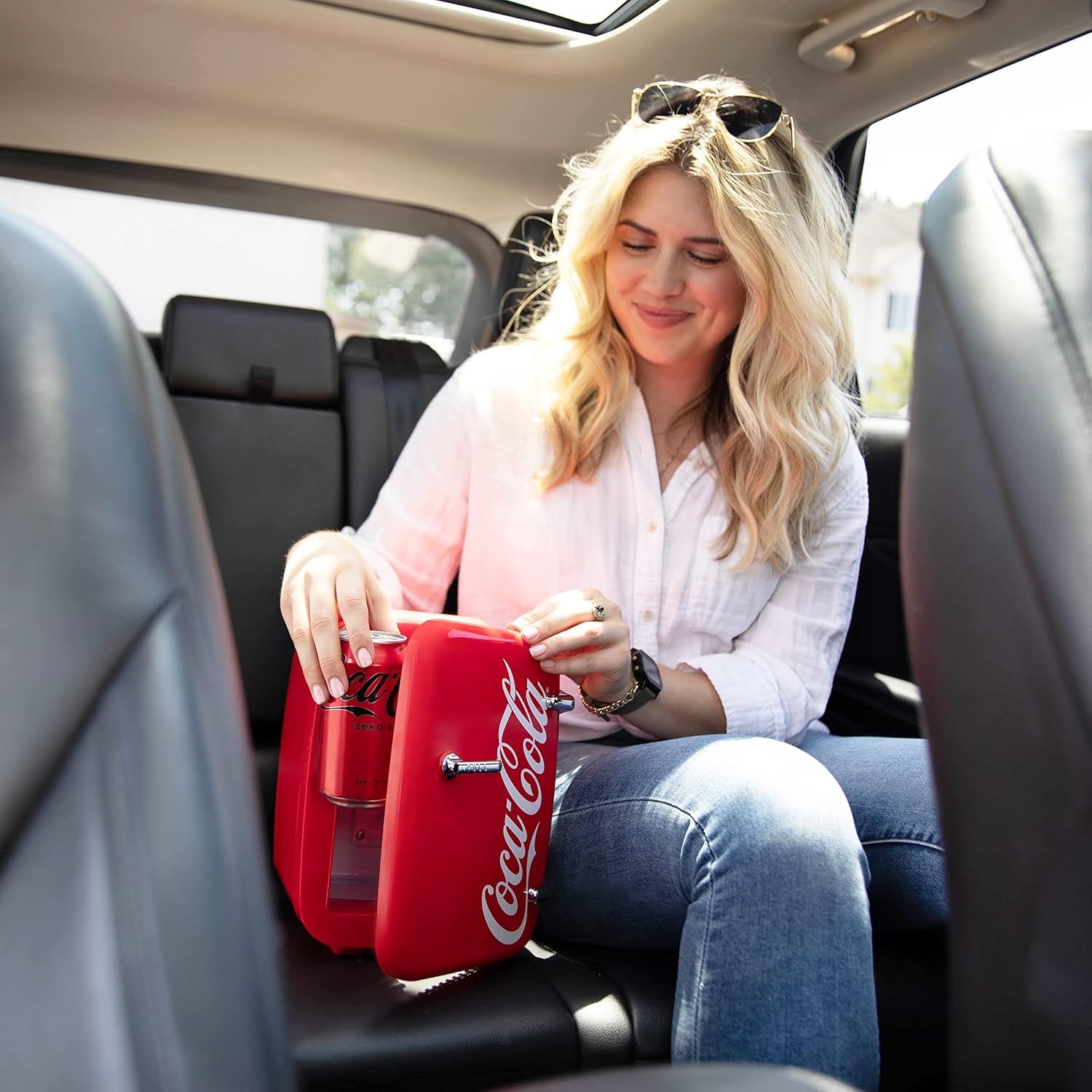 Cooluli Retro Coca-Cola Mini Fridge 4L Portable Cooler & Warmer U311