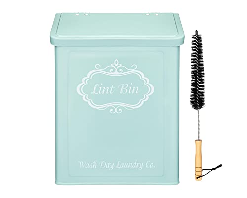 Magnetic Lint Bin for Laundry Room with Lint Brush A3714