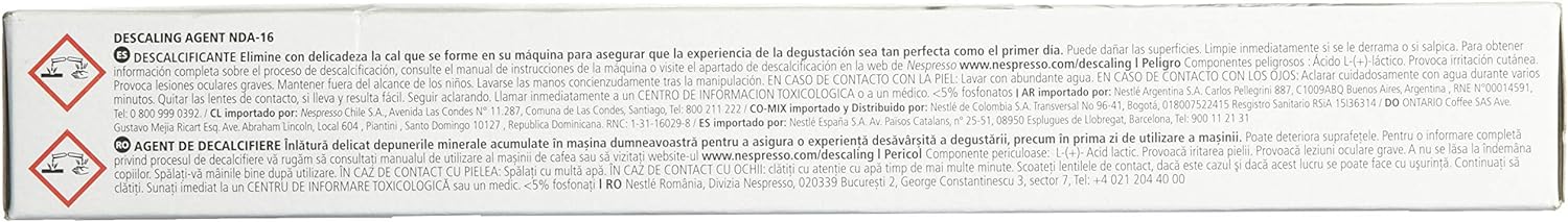 Nespresso Descaling Solution, 2 Packets T15603