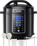COMFEE’ 9-in-1 Electric Pressure Cooker 14 Presets Instant Multi Cooker Olla de Presion Non-Stick Pot Yogurt Maker Rice Cooker Slow Cooker Sauté Steamer 6 Quarts Black, Aluminum