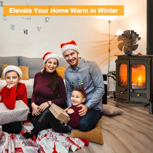JossaColar Wood Stove Fan for Buddy Heater, Heat Powered Fireplace Fan B53667