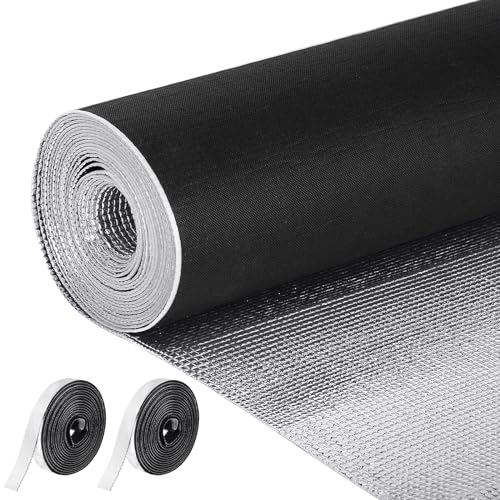 RV Door Window Insulation Kit Double Reflective Foil Insulation Reflective Bubble Insulation Foam Reflective Aluminum Foil Thermal Insulation for RV