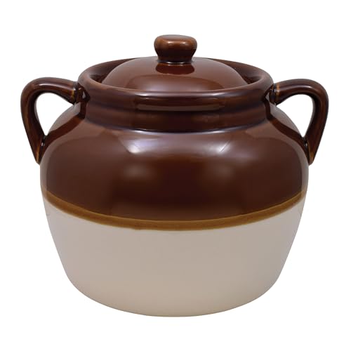 R & M International 4.5 Quart Large Ceramic Bean Pot