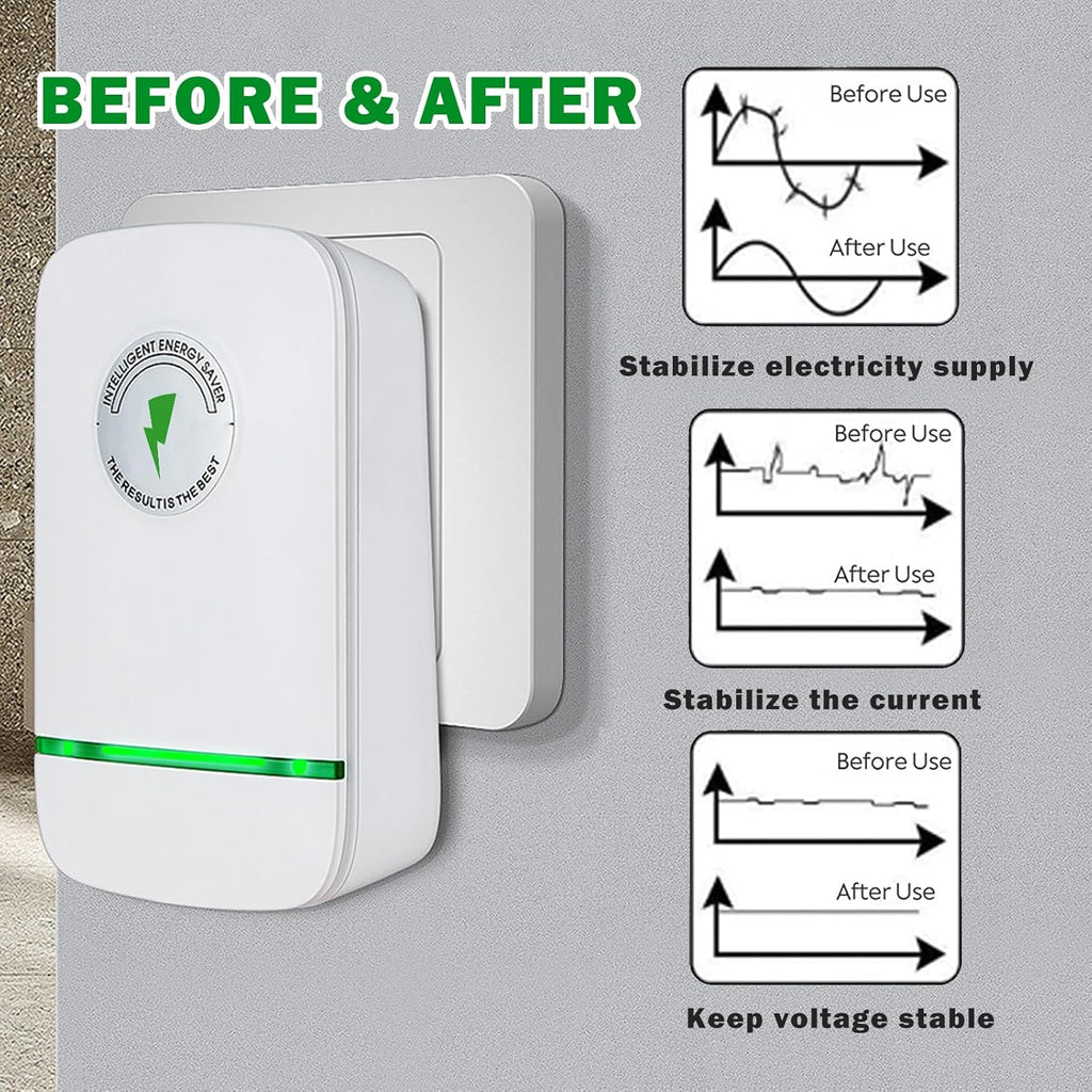 STOPWATT Energy Saving Device Smart Electricity Regulator US Plug 90V-250V 30KW (6 PCS) M325