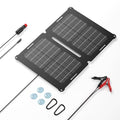 100W Portable Solar Panel, GRECELL 18V Foldable Solar Charger for Power Station Generator, High-Efficiency Solar Power Supply with Kickstand for Outdoor Camping RV Hiking Emergency