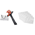 BLACK+DECKER 3-in-1 Electric Leaf Blower, Leaf Vacuum, Mulcher, 12-Amp (BV3600)