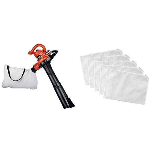 BLACK+DECKER 3-in-1 Electric Leaf Blower, Leaf Vacuum, Mulcher, 12-Amp (BV3600)