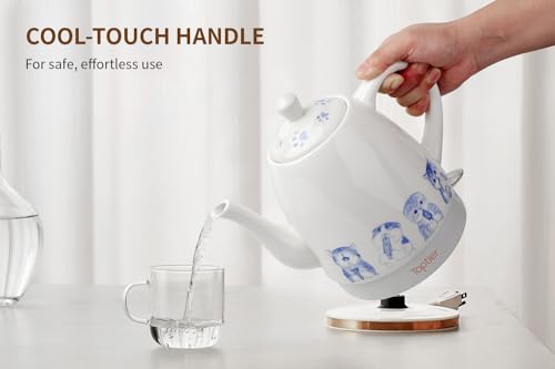 Toptier Electric Ceramic Tea Kettle 1L with Auto Shut Off R59414