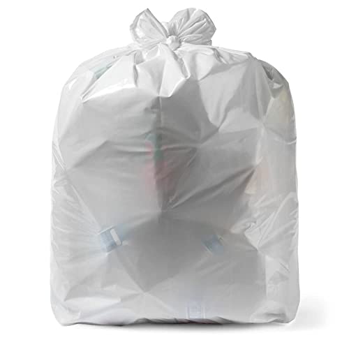 Aluf Plastics 4 Gallon 0.5 Mil White Trash Bags E4881