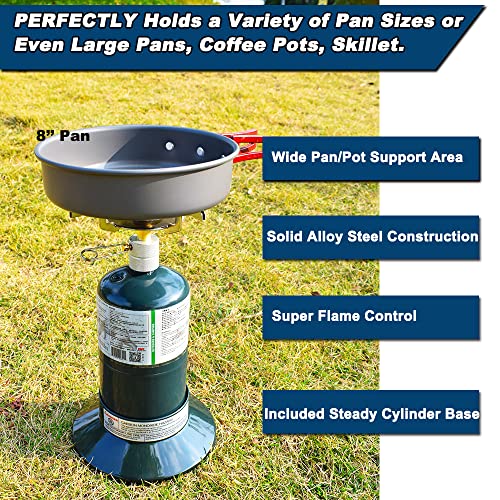RANDDER Propane Stove Portable Camping Gas Burner with Carrying Case D731