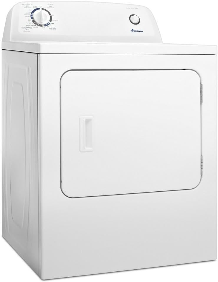 AMANA NED4655EW 6.5 cu. ft. Front Load Electric Dryer, White P821
