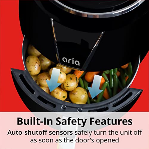 Aria 5 Qt. Ceramic Air Fryer with Recipe Book P511794
