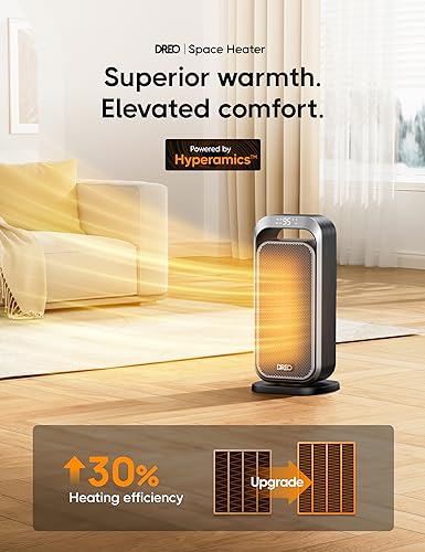 Dreo 1500W Space Heater, 70° Oscillating Portable Heater for Indoor Use C492