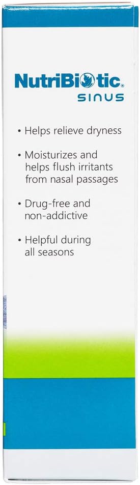 NutriBiotic Nasal Spray Plus 1 FL OZ Nasal Lubricant with Grapefruit Seed Extract F46683