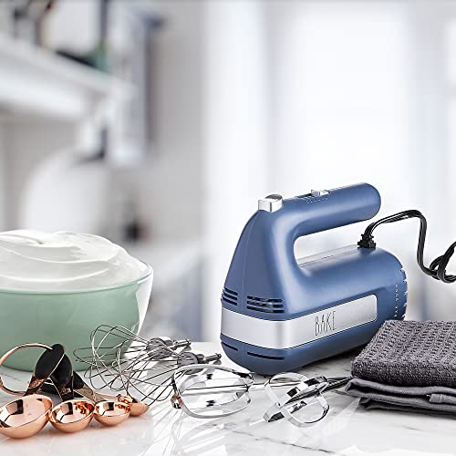 Electric Hand Mixer with Beaters and Whisk Attachments by Rae Dunn E1142