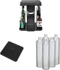 bev by BLACK+DECKER Cocktail Maker Machine, Bar Mat, and Glass Liquor Dispenser Bottles