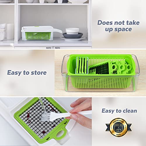 Vegetable Chopper 14 in 1 with 8 Blades, Grey W44413