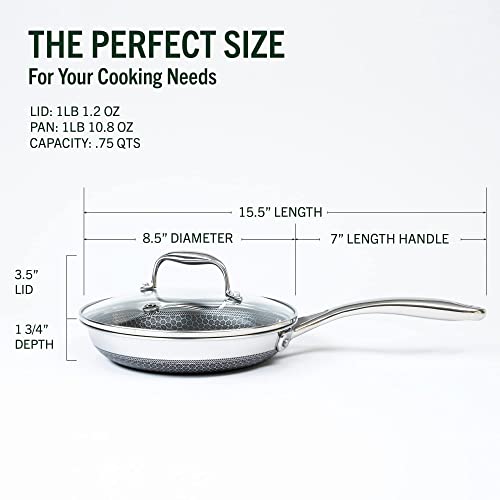 HexClad 10 Inch Hybrid Stainless Steel Frying Pan S561