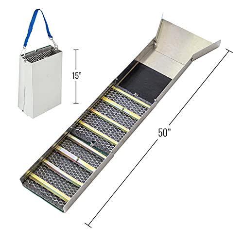 ASR Outdoor Deluxe 50" Folding Sluice Box Gold Prospecting Kit E462