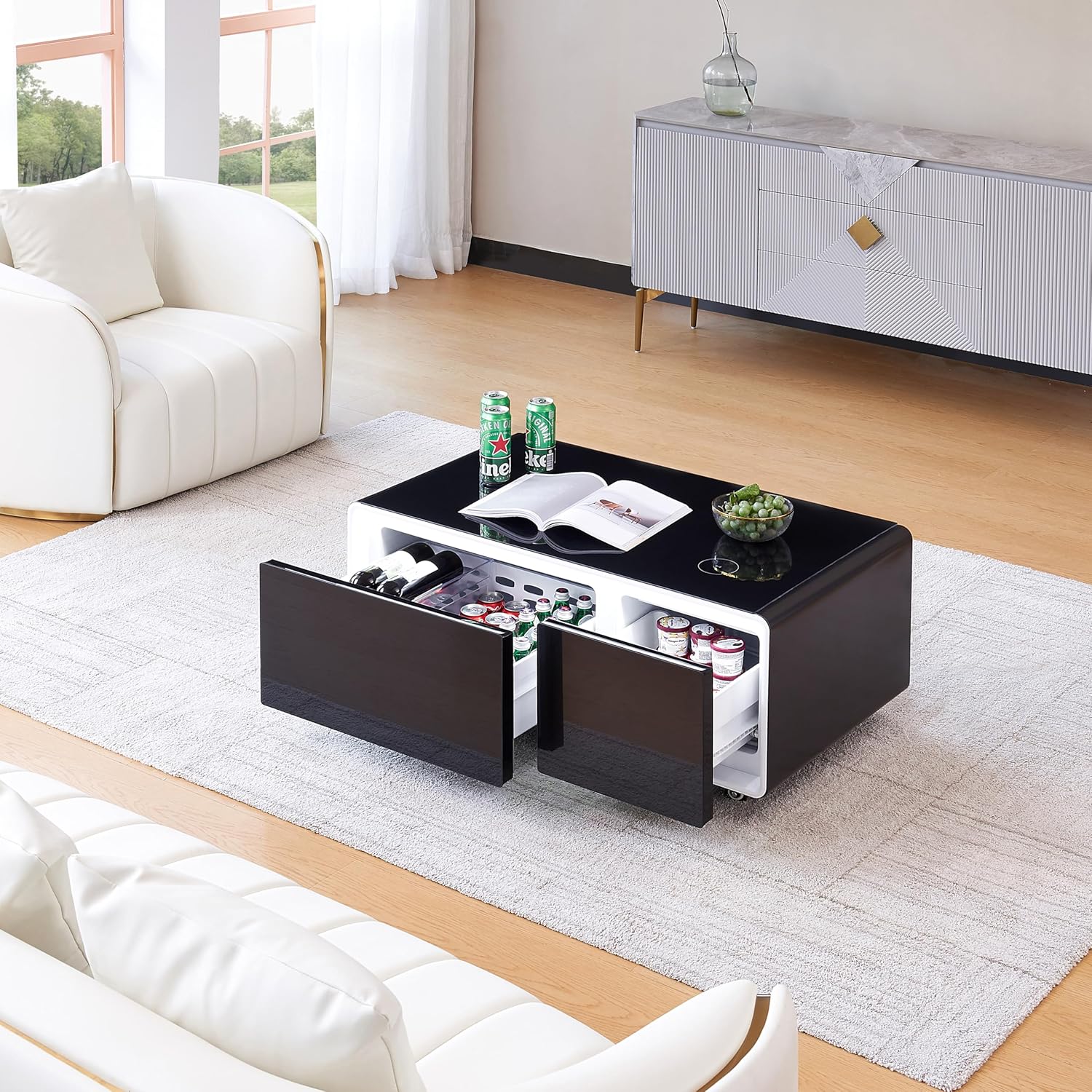 Smart Table Fridge with Cooler and Freezer Z7378