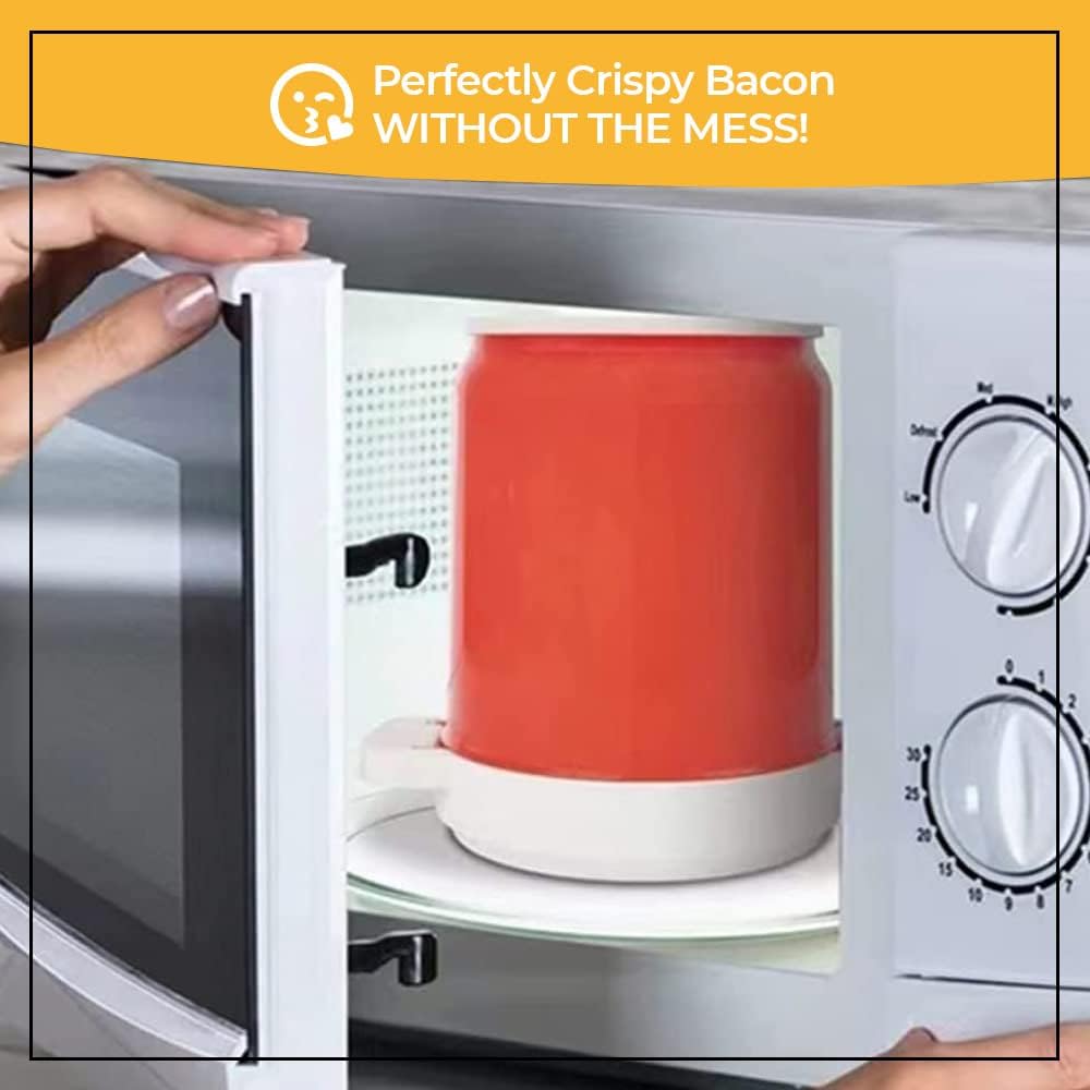 Microwave Bacon Cooker with Lid, Splash-Proof Tray for Oven G34200