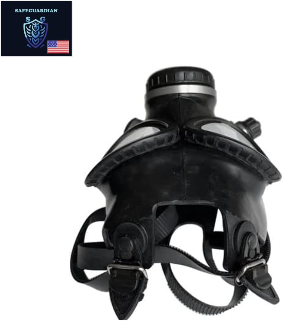 Israeli Military Grade CBRN Gas Mask Respirator for Chemical Fumes, Particulates, and Smoke L490