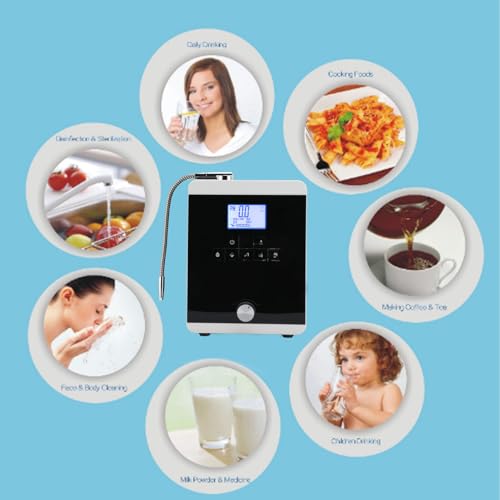 Alkaline Water Ionizer Machine 5 Settings LCD Display Wall Mountable S562