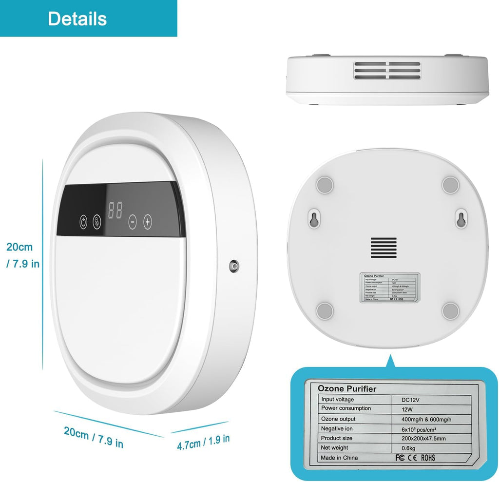 Portable Ozone Machine Generator with Timer for Air, Water, Food L151568