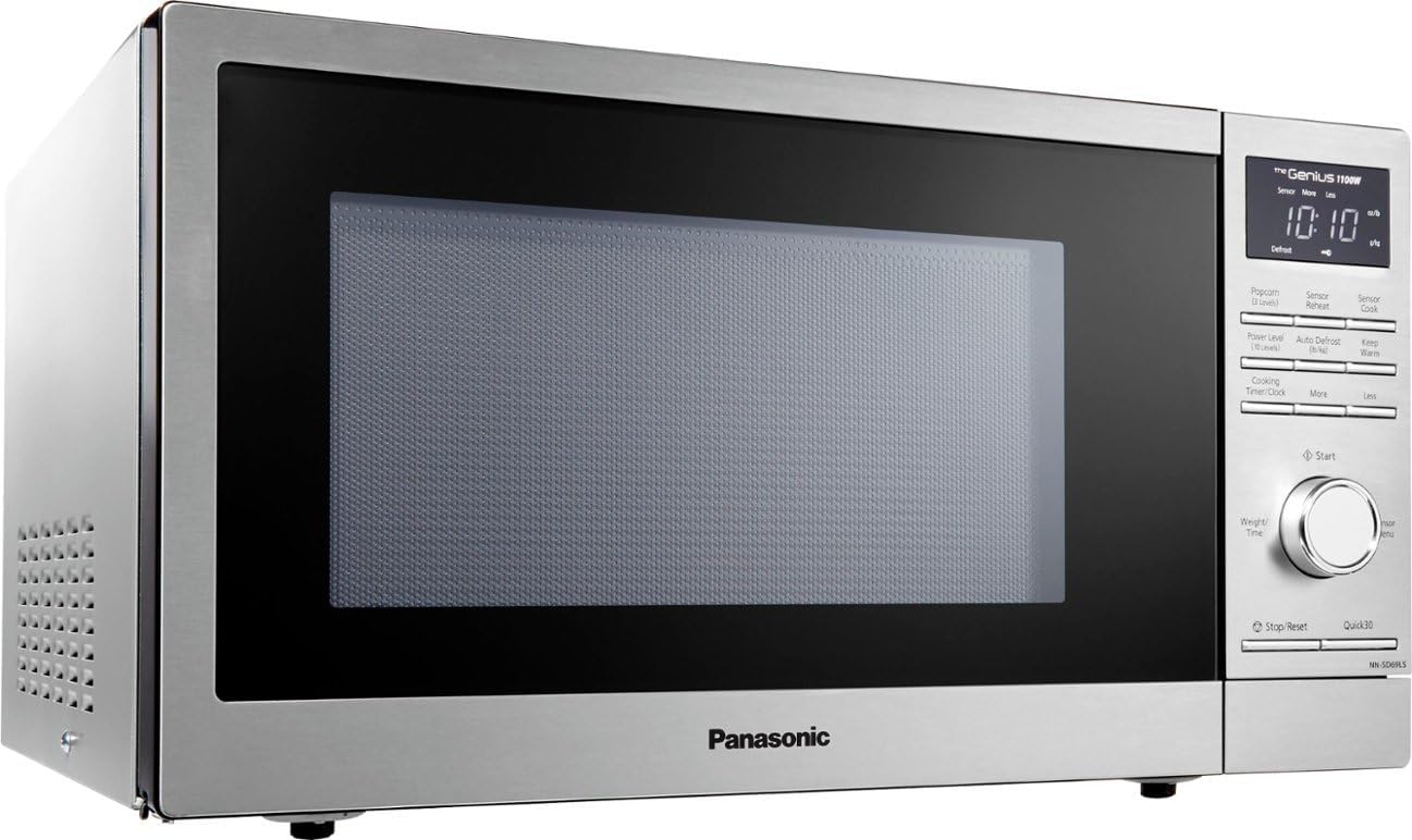 Panasonic NN-SD69LS 1100W Microwave with Sensor Cook, Stainless Steel D855
