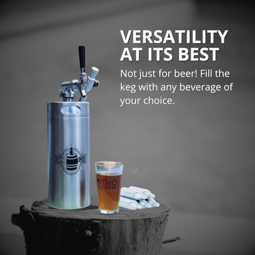 Keg Smiths 128 oz Portable Stainless Steel Draft Keg System J902