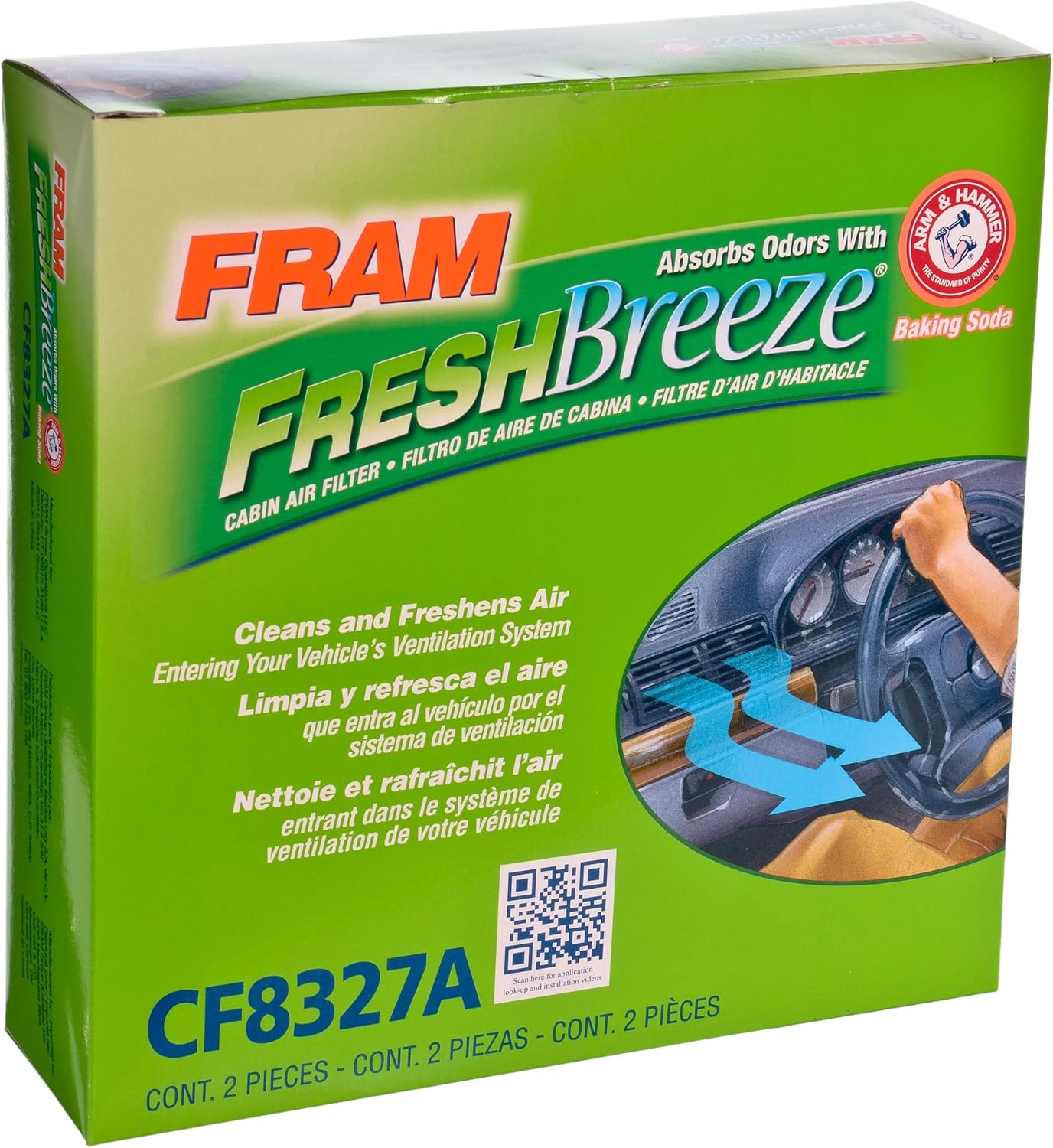 FRAM Fresh Breeze Cabin Air Filter CF8327A for Chevrolet Pontiac O735768