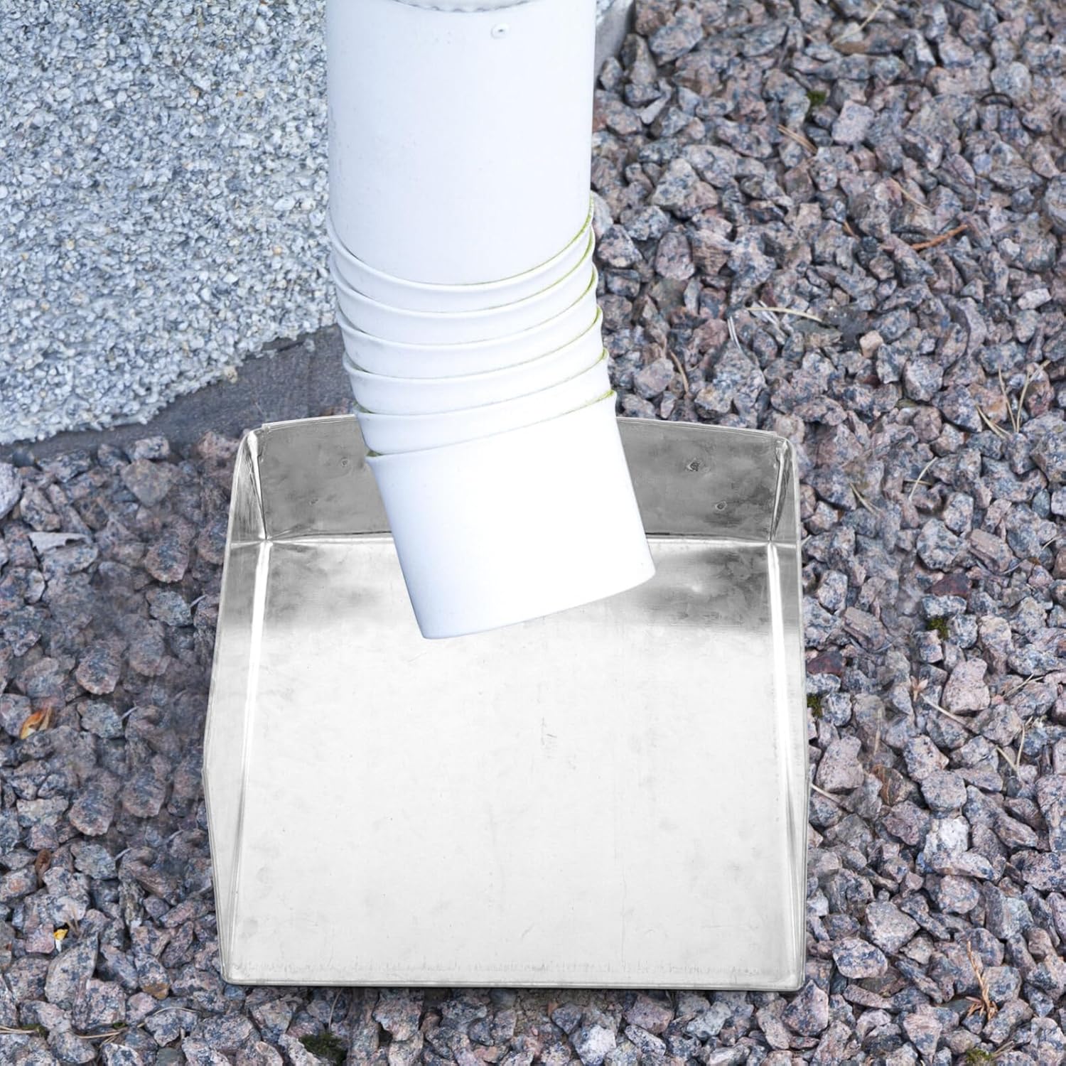 Metal Gutter Downspout Splash Block for Cement Floor Lawn R282850
