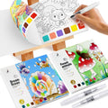 2PCS Watercolor Coloring Books for Kids Ages 4-8 - Watercolor Painting Book for Toddlers - Water Color Paint Sets - Arts and Crafts for 3 4 5 6 7 8 Year Olds Girls Boys Birthday Christmas Gifts
