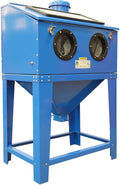 Sandblasting&Sandblaster Cabinet 90 Gallon with Dust Collection Reclaimer System Floor Abrasive Blast Cabinet for Rust Grime Paint Removing