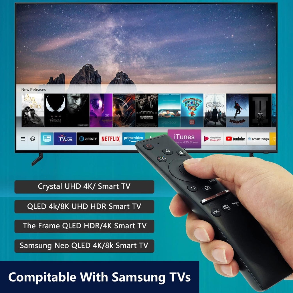 Kaedent Remote Control for Samsung Smart TV with Voice and Netflix Buttons F764353