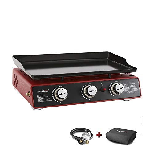 Royal Gourmet 24-Inch 3-Burner Portable Table Top Gas Grill Griddle