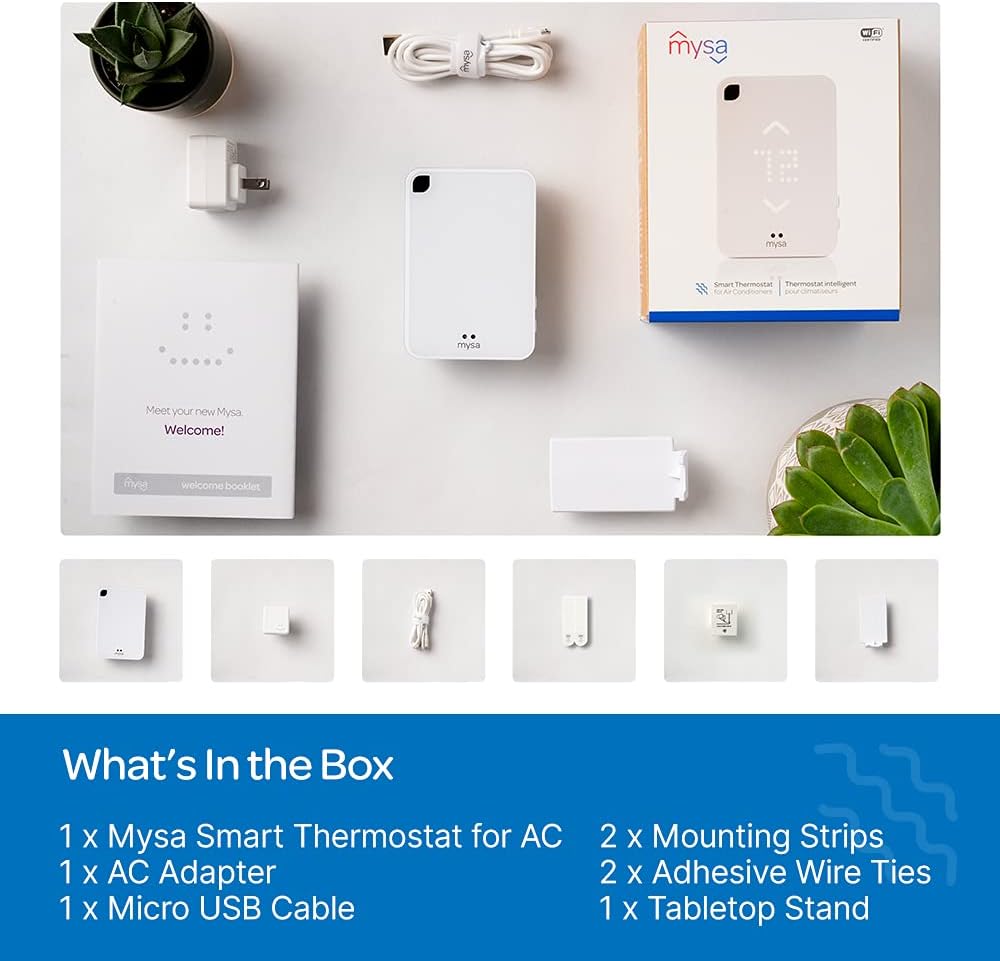 Mysa Smart Thermostat for Mini-Split AC/Heat Pumps with Wi-Fi and App Control N5150