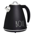Rae Dunn Electric Water Kettle - Stainless Steel Coffee Maker, 1.5 Liter Tea Kettle, Electric Hot Water Kettle with Automatic Shut Off Boil-Dry Protection, 1500 Watt Boiling Power