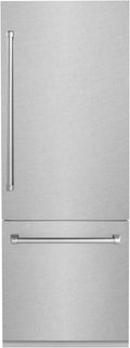 ZLINE 30" 16.1 cu. ft. Built-In 2-Door Bottom Freezer Refrigerator with Internal Water and Ice Dispenser in Fingerprint Resistant Stainless Steel