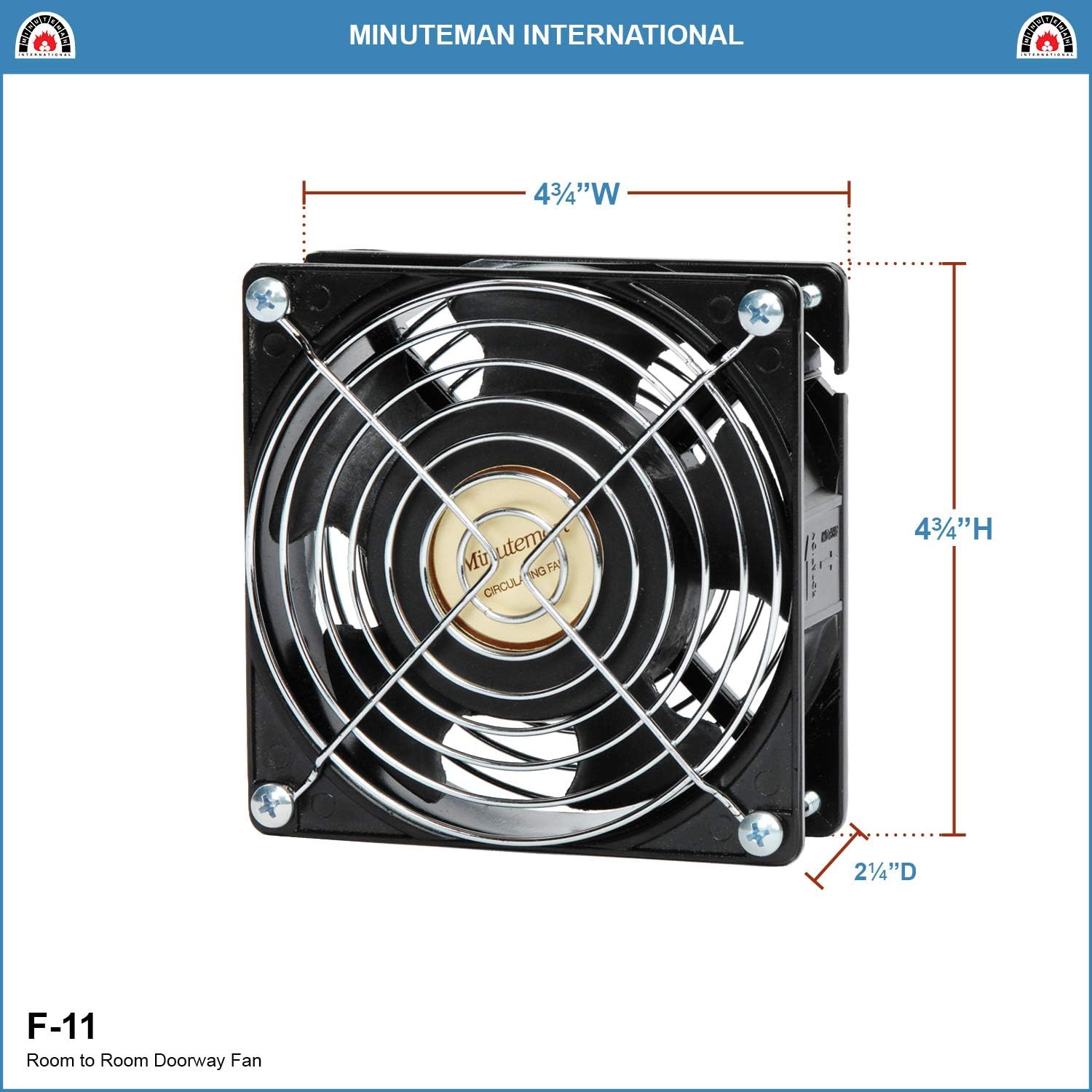 Achla Designs Room-to-Room Minuteman Doorway Fan J5277