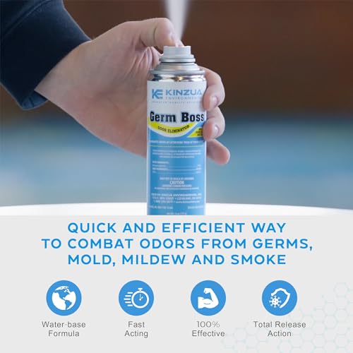 Germ Boss Fogger, Kills Odor Causing Bacteria, Fresh Scent, Covers 1,000 Cubic Feet O7435