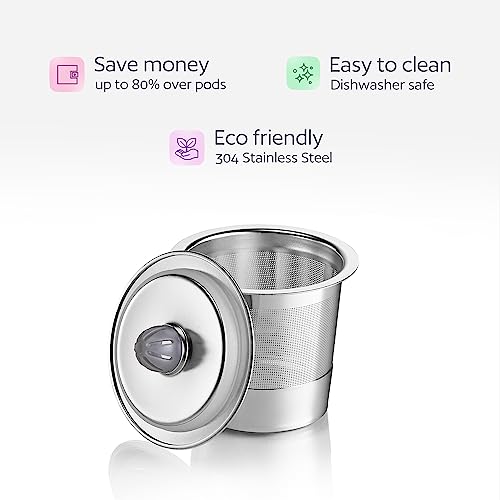 Reusable K Cups for Keurig Coffee Makers, Stainless Steel O95853