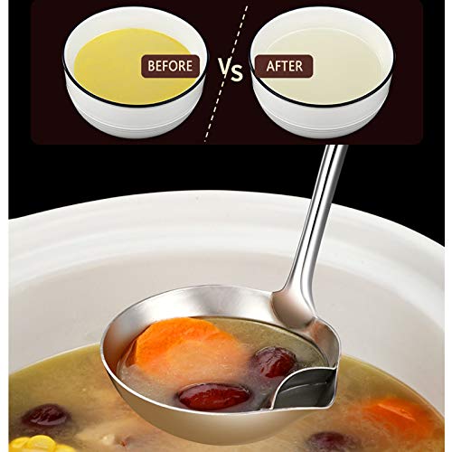 Kengqin Stainless Steel Fat Separator Ladle Skimmer Spoon Q376
