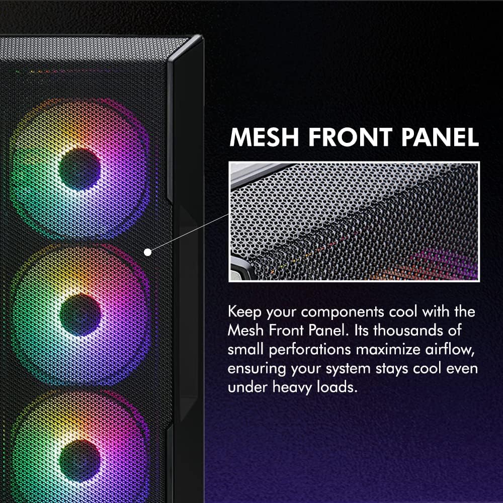 Zalman i3 NEO ATX Mid Tower Gaming PC Case with CNPS9X ARGB CPU Cooler X263